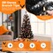 4.5FT Pre-Lit Black Halloween Tree with Ghost & Pumpkin Lights Music and Sensor for Indoor Decor